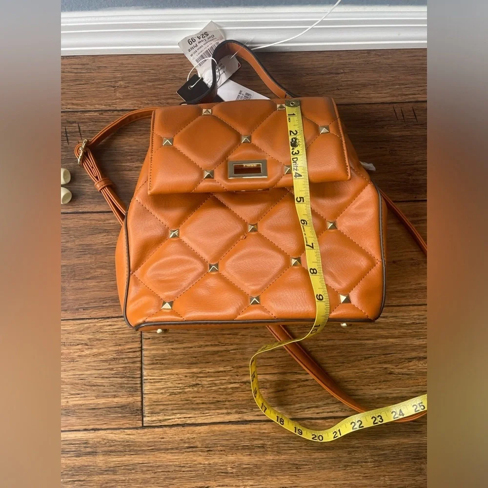 Studded🧡backpack quilted bag quilted backpack travel bag fall bag fall backpack